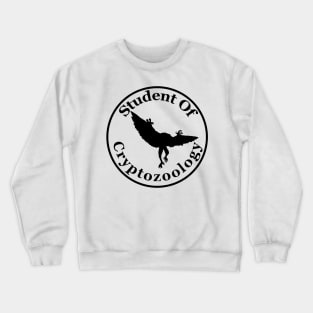 Mothman - Student Of Cryptozoology on Darks Crewneck Sweatshirt